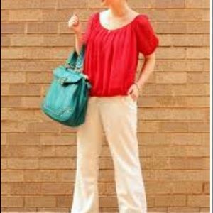 Ann Taylor Loft Pink Blouse